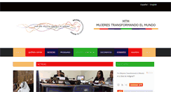 Desktop Screenshot of mujerestransformandoelmundo.org